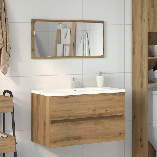 Assago Wooden 2 Piece Bathroom Furniture Set In Oak