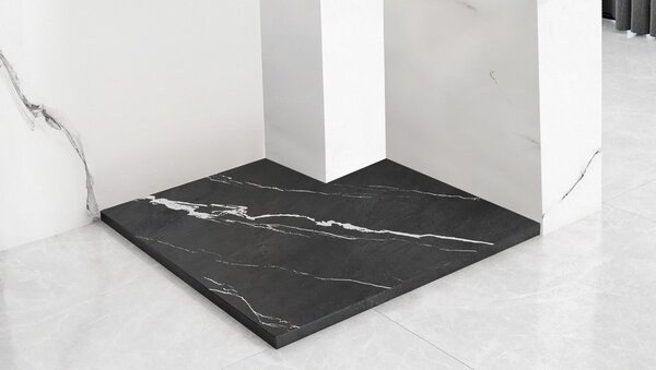 Shower tray Bazalt CARRARA BLACK 90x90