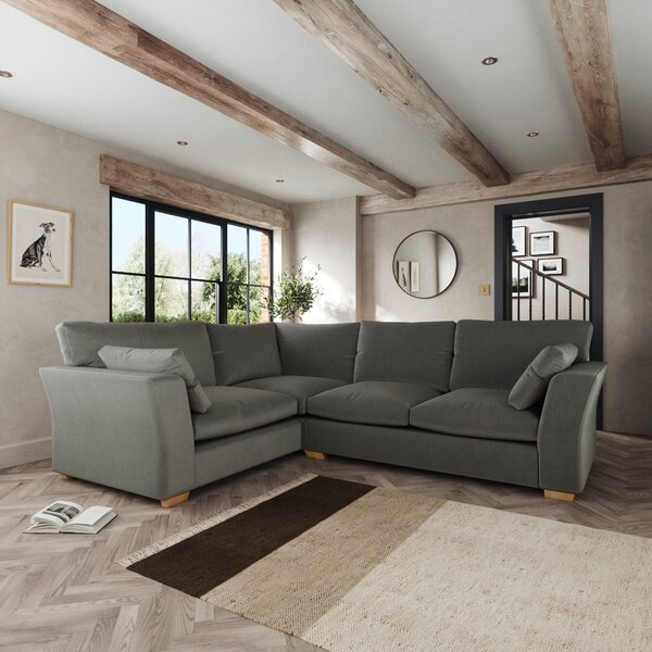 Blakeney Corner Sofa Cosy Velvet Grey