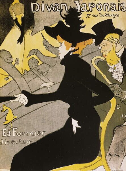 Toulouse-Lautrec, Henri de - Fine Art Print Poster for Divan Japonais, (30 x 40 cm)