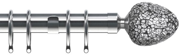Alexia 28mm Curtain Pole Satin Silver