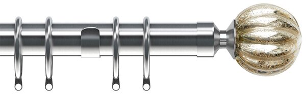28mm Dynasty Curtain Pole Satin Silver