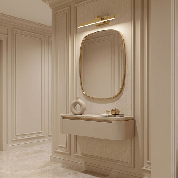 Bathroom LED wall sconce SWE004-1W 43cm GOLD