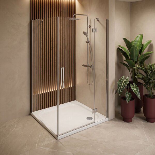 Shower tray Rea Belmond White 80x80 Chrome
