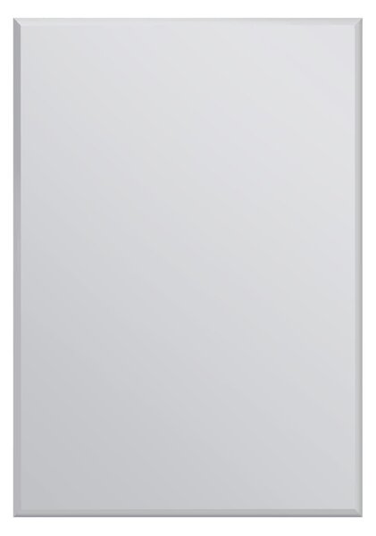 Frameless Rectangle Venetian Wall Mirror 100x70cm Clear