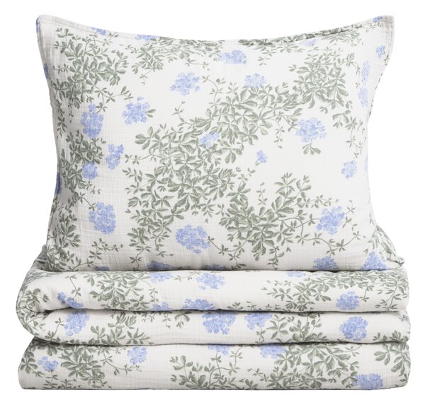 Garbo&Friends Plumbago Muslin bed set 150x210 cm/50x60 cm