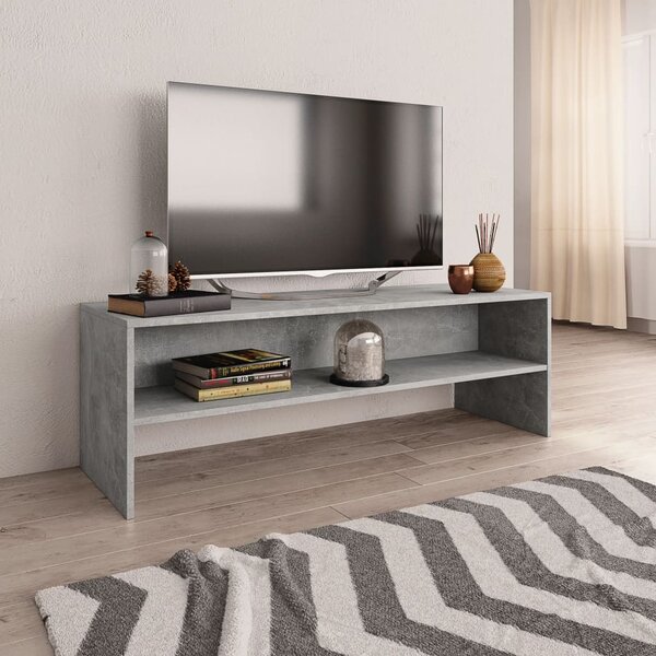 TV Cabinet Concrete Grey 120x40x40 cm Engineered Wood