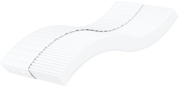 Foam Mattress White 90x190 cm Hardness H2 H3