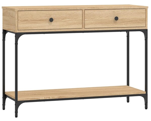 Console Table Sonoma Oak 100x34.5x75 cm Engineered Wood