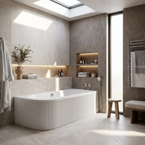 Bathtub Rea Orion Stripe Right 170cm