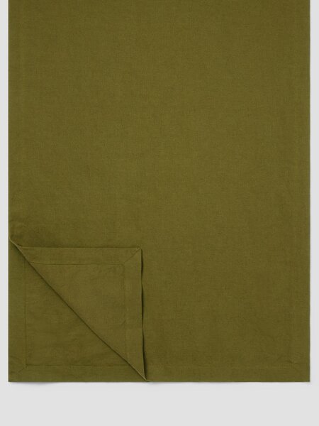 Botanical Green Linen Blend Table Runner | Default | Piglet in Bed