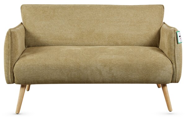 Picton Fabric 2 Seater Sofa - Olive Green