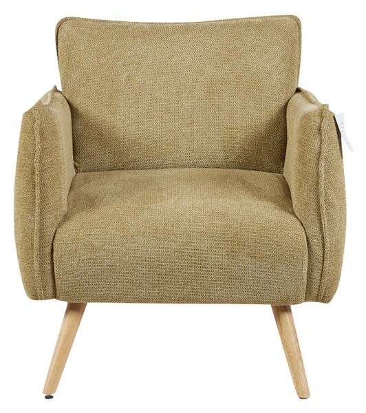 Picton Fabric 1 Seater Sofa - Olive Green