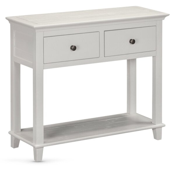 Prague Wooden Console Table With 2 Drawers - Truffle