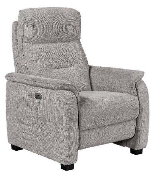 Hidalgo Fabric Recliner 1 Seater Sofa In Natural