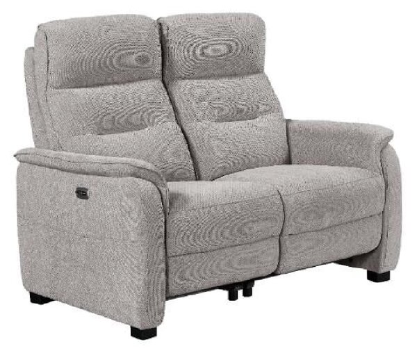 Hidalgo Fabric Recliner 2 Seater Sofa In Natural