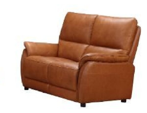 Essex Faux Leather 2 Seater Sofa In Tan