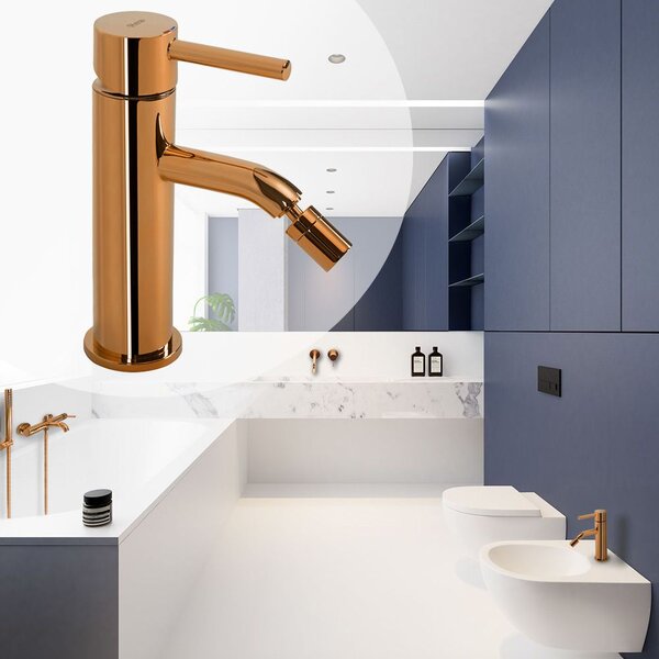 Bidet faucet Rea Lungo Copper