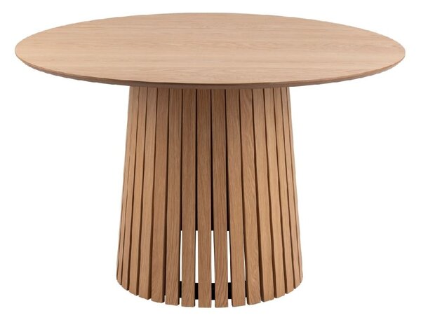 Carlisle Wooden Round Dining Table in Oak