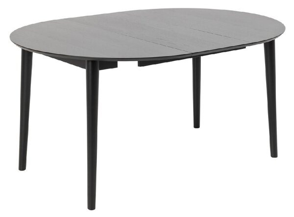 Marshfield Wooden Round Extending Dining Table In Black