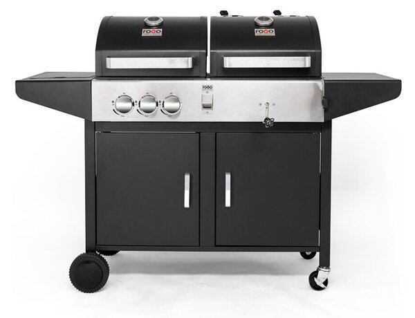 Pazing Dual Fuel Combi Grill Barbecue (BBQ) - Deep Grey