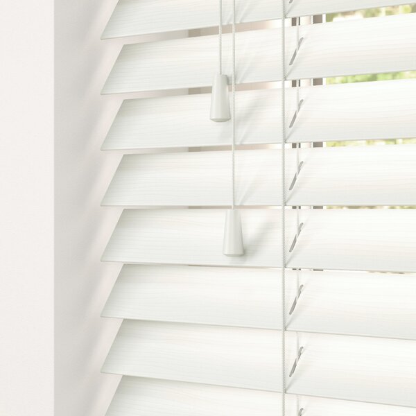 50mm Elementi Fauxwood Made To Measure Venetian Blind Alina Fine Grain