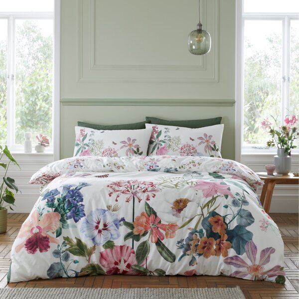 The Royal Horticultural Society Exotic Garden Bedding Set White