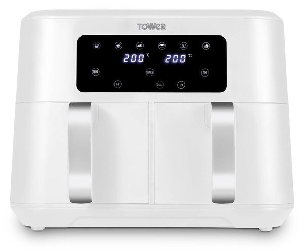 Tower Vortx 8.5L Dual Basket Air Fryer White