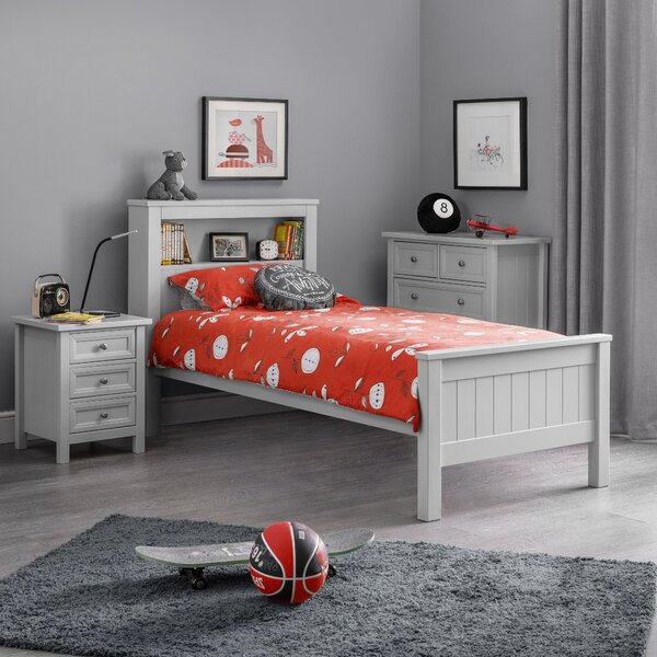 Maine Bookcase Bed Grey
