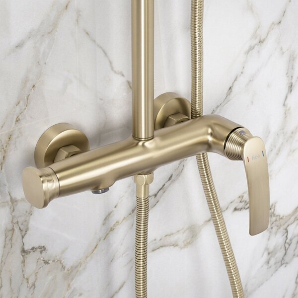 Shower set PREMIUM Rea Como M2 Brush Gold