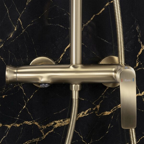 Shower set PREMIUM Rea Como M2 Brush Gold