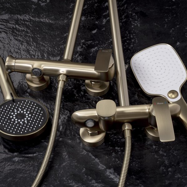 Shower set PREMIUM Rea Como M2 Brush Gold