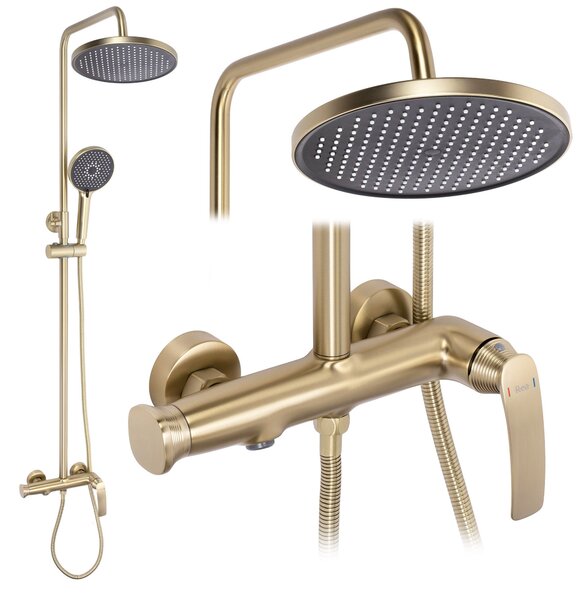 Shower set PREMIUM Rea Como M2 Brush Gold