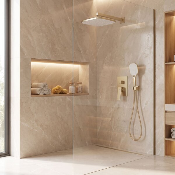 Shower system Rea Joe Brush Gold + BOX