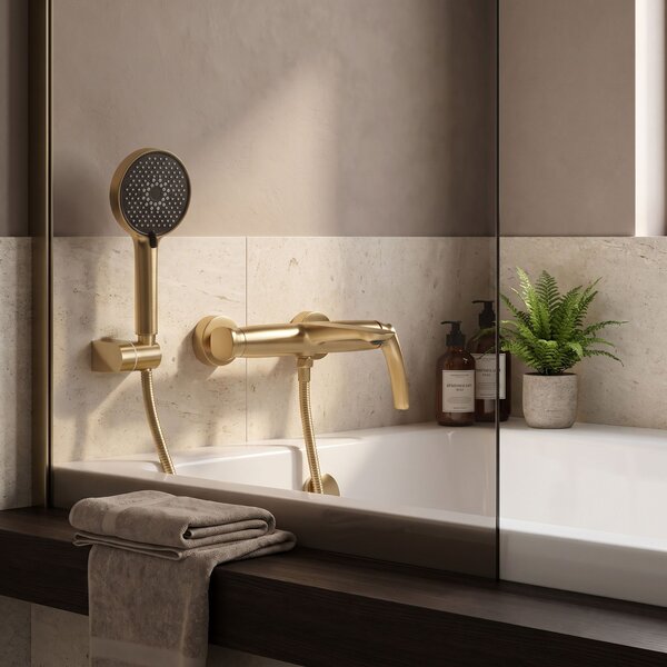 Bath faucet PREMIUM REA Como Brush Gold