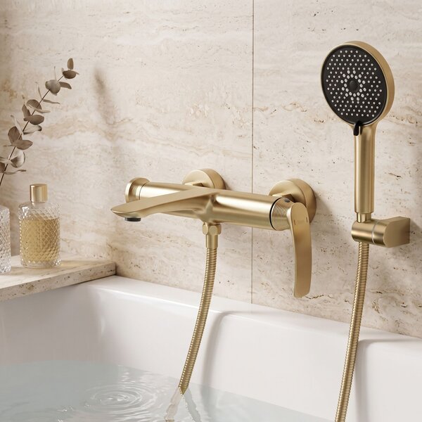 Bath faucet PREMIUM REA Como Brush Gold