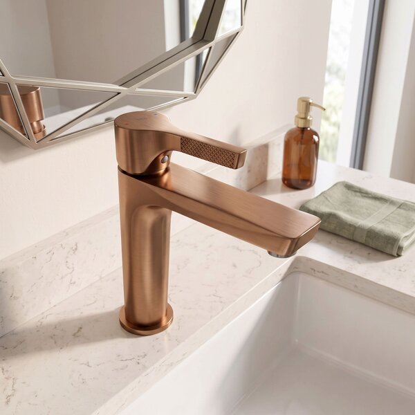Bathroom faucet PREMIUM Rea Maxim Brush Copper Low