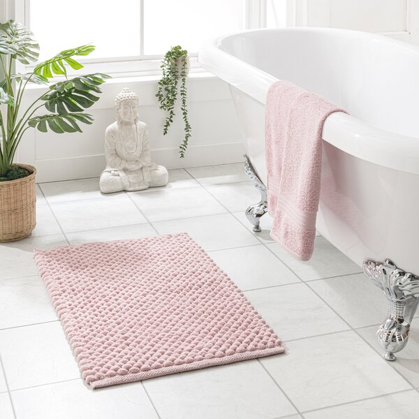 100% Recycled Pebble Bath Mat Pink