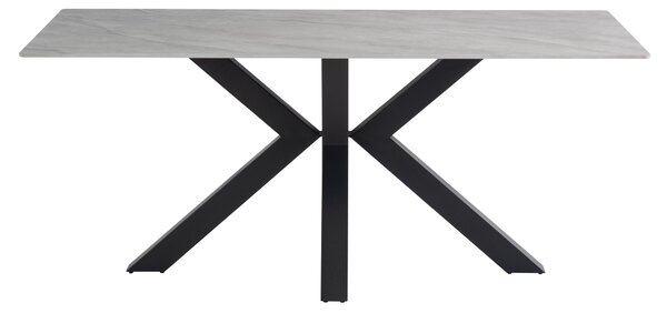 Cora 6 Seater Dining Table, Sintered Stone Grey