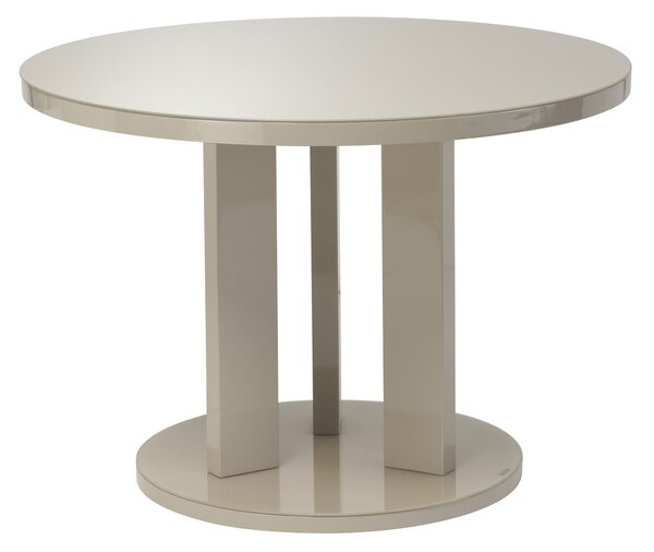 Ellie 4 Seater Round Dining Table Brown