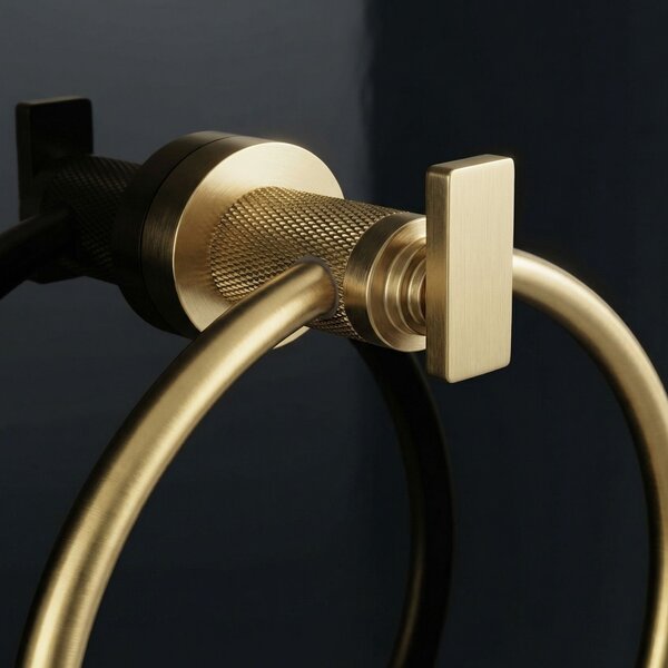 Bathroom hanger Ring 81307 Virro Brush Gold