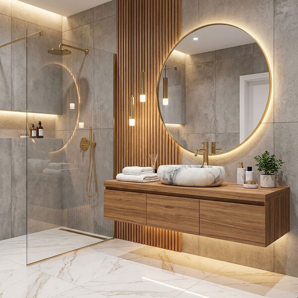 Countertop washbasin Rea Linda Granit Mat