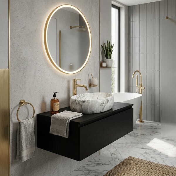 Countertop washbasin Rea Linda Stone