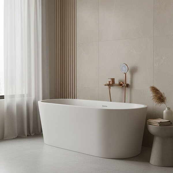 Bath faucet REA DROP Brush Copper