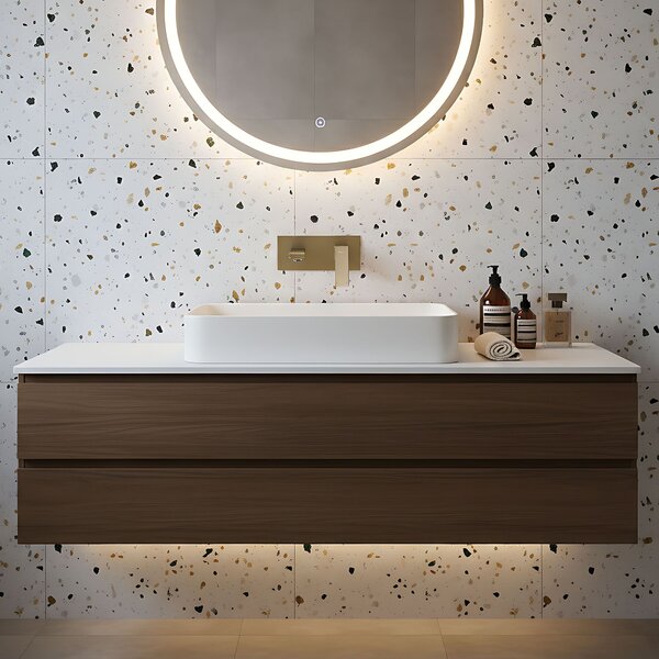 Wall Mounted faucet PREMIUM REA Joe Brush Gold