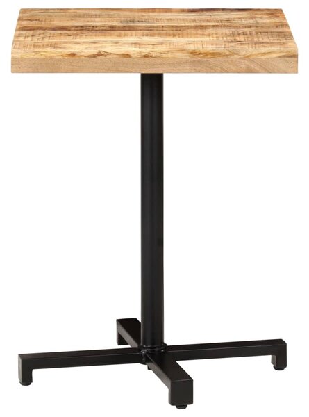 Bistro Table Square 60x60x75 cm Rough Mango Wood