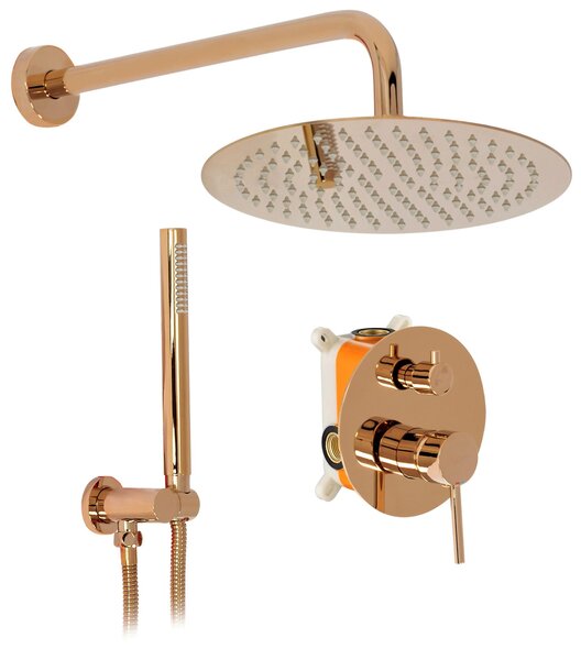 Rea Lungo Copper concealed installation shower set