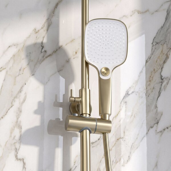 Shower set PREMIUM Rea Como M1 Brush Gold
