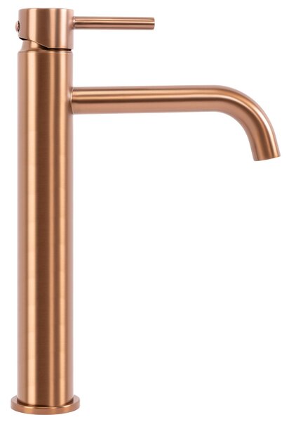 Bathroom faucet Rea Lungo Brush Copper high