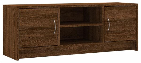 TV Cabinet Brown Oak 102x30x37.5 cm Engineered Wood